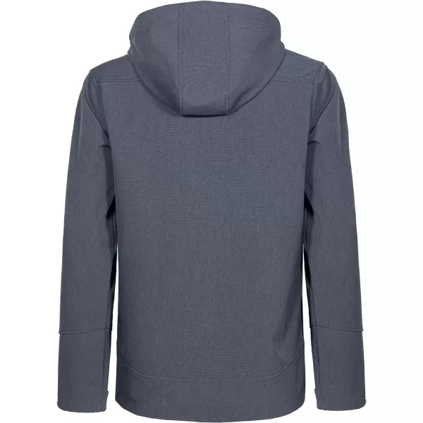 Little Donkey Andy Men's Softshell Jacket Ski Jacket with Removable Hood, Fleece Lined and Water Repellent