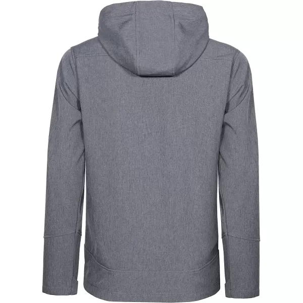 Little Donkey Andy Men's Softshell Jacket Ski Jacket with Removable Hood, Fleece Lined and Water Repellent