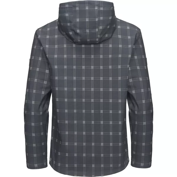Little Donkey Andy Men’s Softshell Jacket with Removable Hood, Fleece Lined and Water Repellent
