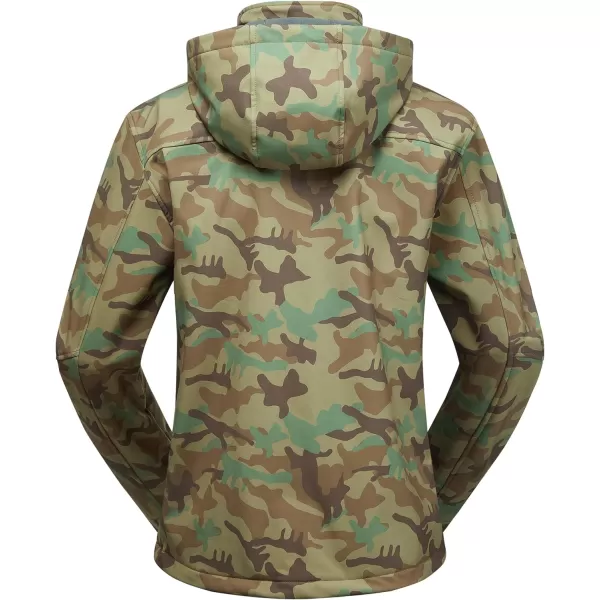 Little Donkey Andy Men’s Softshell Jacket with Removable Hood, Fleece Lined and Water Repellent