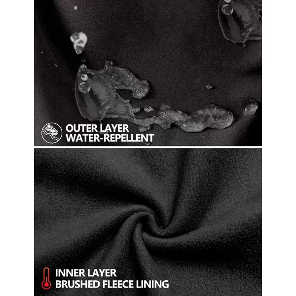 Little Donkey Andy Men’s Softshell Jacket with Removable Hood, Fleece Lined and Water Repellent