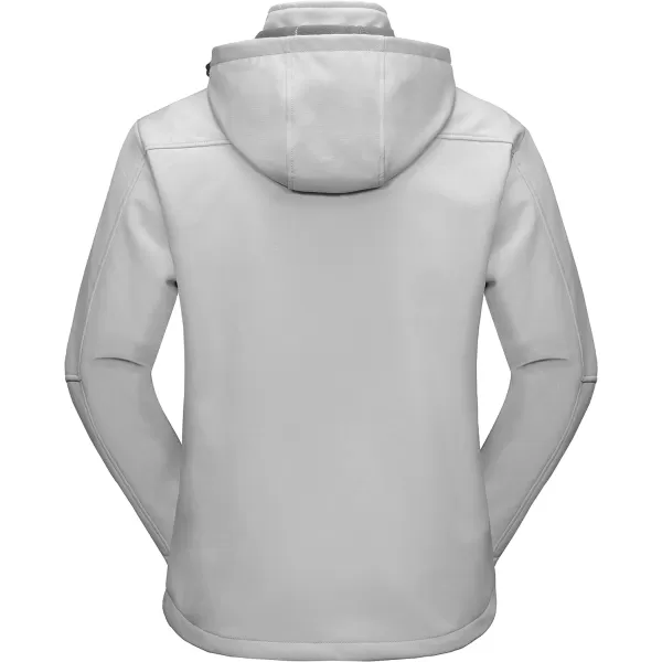 Little Donkey Andy Men’s Softshell Jacket with Removable Hood, Fleece Lined and Water Repellent