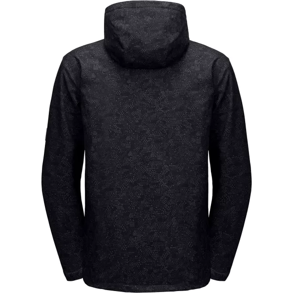 Little Donkey Andy Men’s Softshell Jacket with Removable Hood, Fleece Lined and Water Repellent