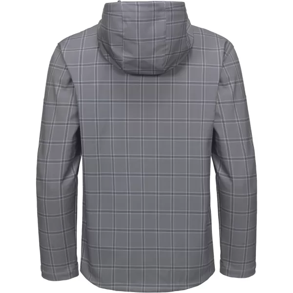 Little Donkey Andy Men’s Softshell Jacket with Removable Hood, Fleece Lined and Water Repellent