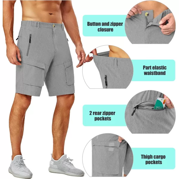 Little Donkey Andy Men's Stretch Quick Dry Cargo Shorts for Hiking, Camping, Travel