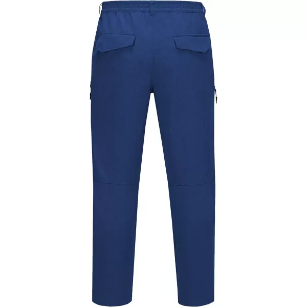 Little Donkey Andy Men's Windproof Fleece Lined Hiking Cargo Pants Water Repellent Softshell Ski Snow Pants