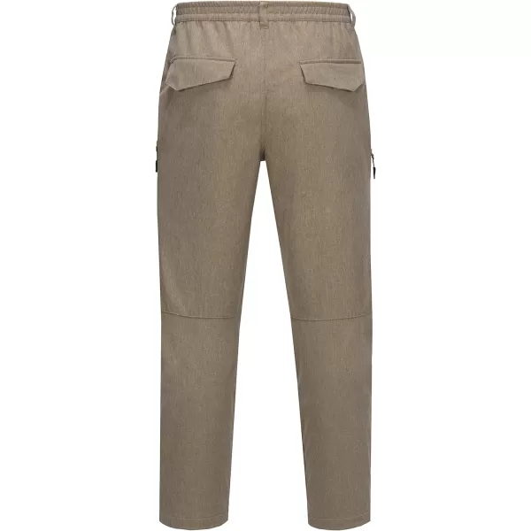 Little Donkey Andy Men's Windproof Fleece Lined Hiking Cargo Pants Water Repellent Softshell Ski Snow Pants