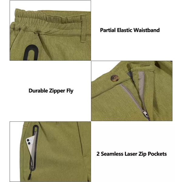 Little Donkey Andy Men's Windproof Fleece Lined Hiking Cargo Pants Water Repellent Softshell Ski Snow Pants