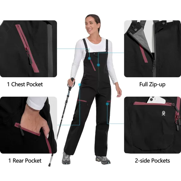 Little Donkey Andy Snow Bib Overalls for Women Waterproof Coveralls Windproof Suspenders Outdoor Skiing Suit Pants