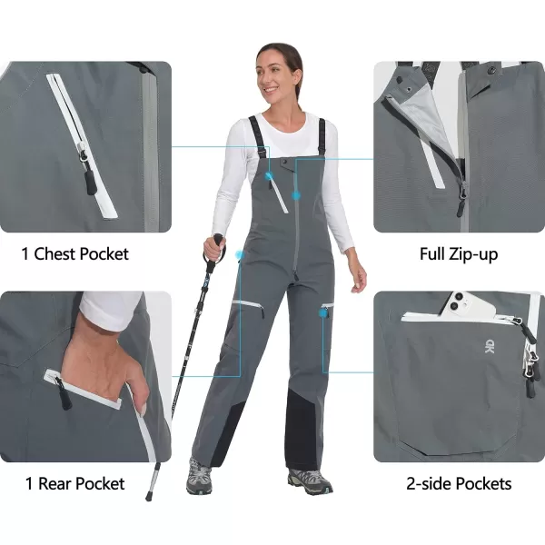 Little Donkey Andy Snow Bib Overalls for Women Waterproof Coveralls Windproof Suspenders Outdoor Skiing Suit Pants