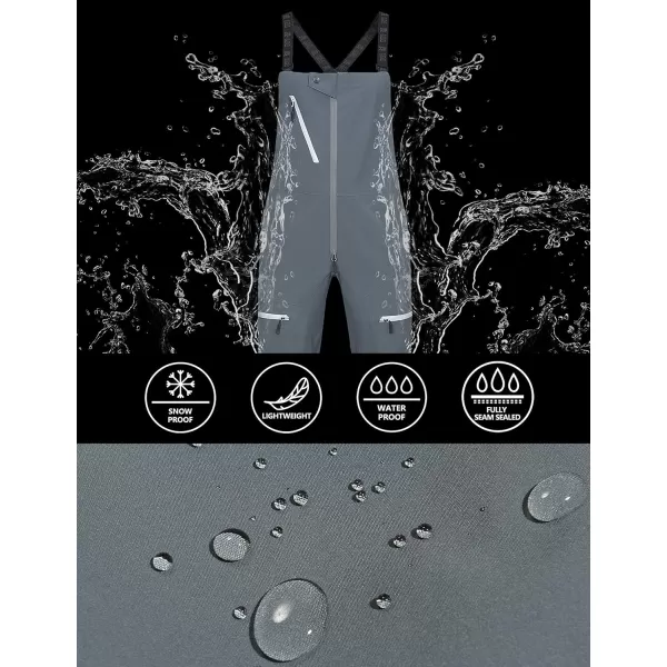 Little Donkey Andy Snow Bib Overalls for Women Waterproof Coveralls Windproof Suspenders Outdoor Skiing Suit Pants