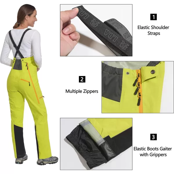 Little Donkey Andy Snow Bib Overalls for Women Waterproof Coveralls Windproof Suspenders Outdoor Skiing Suit Pants