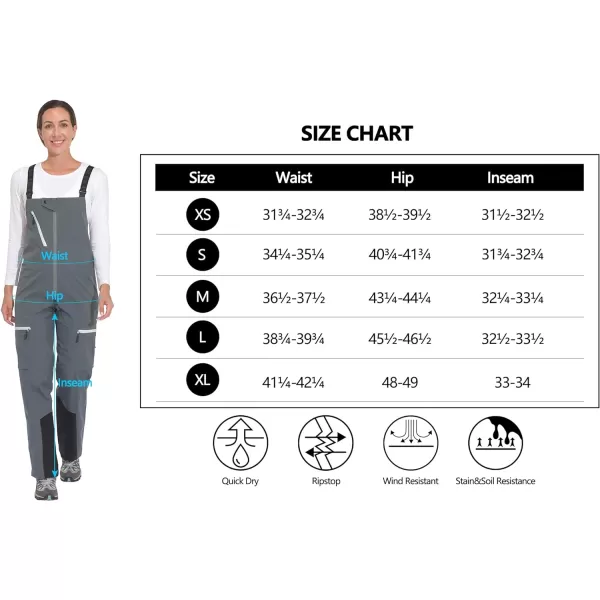 Little Donkey Andy Snow Bib Overalls for Women Waterproof Coveralls Windproof Suspenders Outdoor Skiing Suit Pants