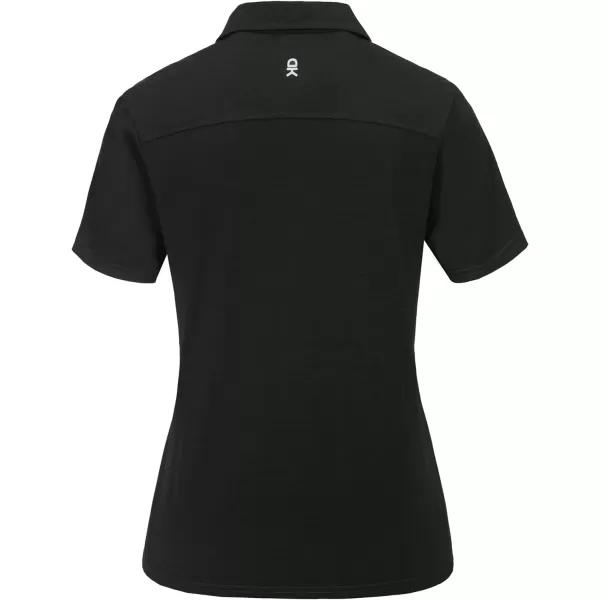 Little Donkey Andy Women's Golf Wool Polo Shirts Quick Dry T-Shirt Short Sleeve 4-Button Collared Sport Lightweight Tops