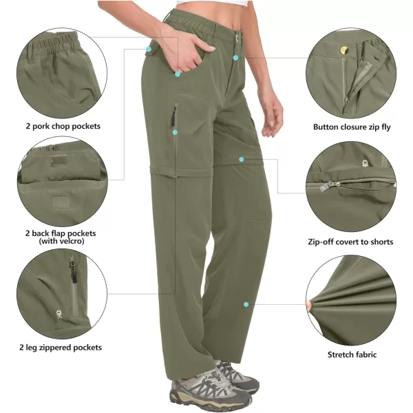 Little Donkey Andy Women's Hiking Pants Lightweight Convertible Zip-Off Pants Quick Dry UPF 50