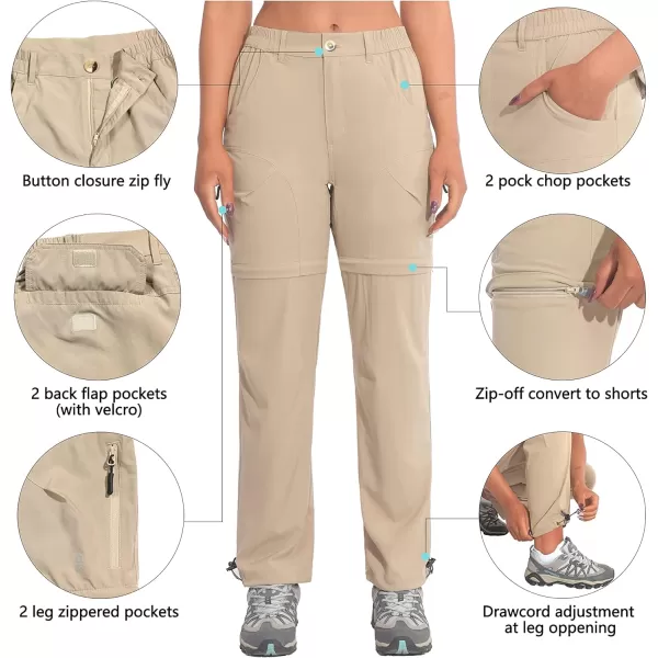 Little Donkey Andy Women's Hiking Pants Lightweight Convertible Zip-Off Pants Quick Dry UPF 50