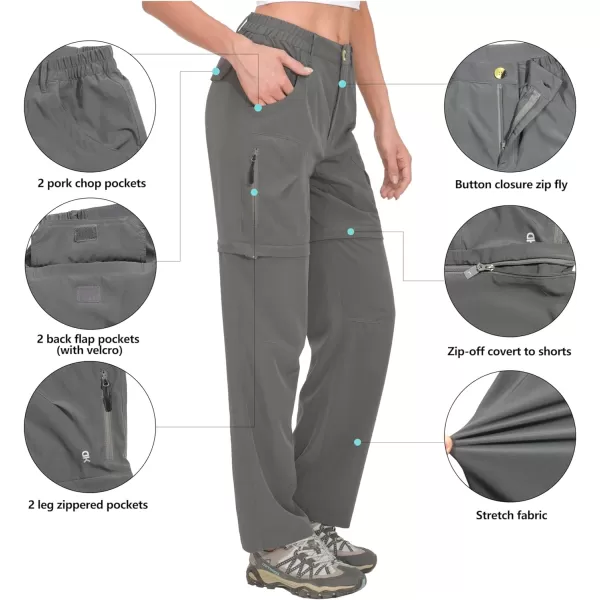 Little Donkey Andy Women's Hiking Pants Lightweight Convertible Zip-Off Pants Quick Dry UPF 50