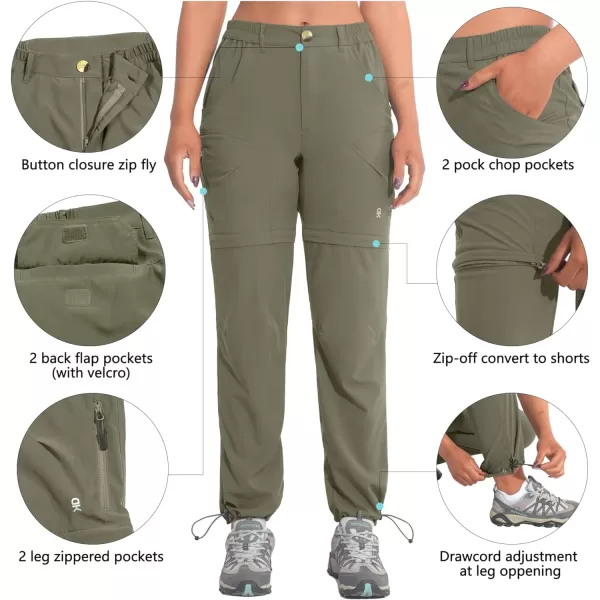 Little Donkey Andy Women's Hiking Pants Lightweight Convertible Zip-Off Pants Quick Dry UPF 50