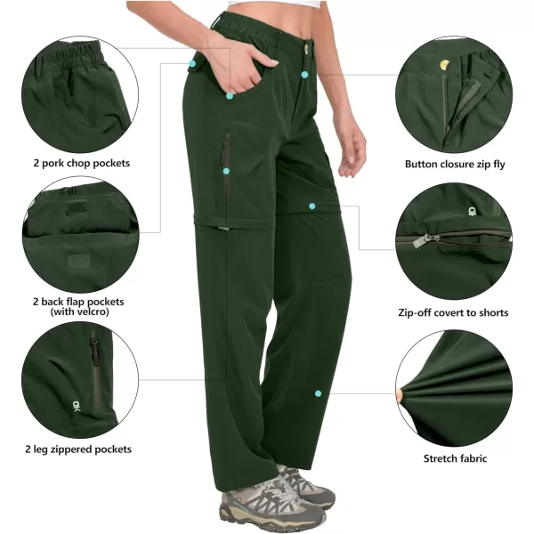 Little Donkey Andy Women's Hiking Pants Lightweight Convertible Zip-Off Pants Quick Dry UPF 50
