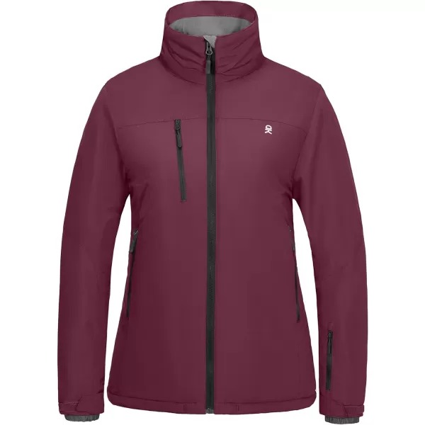 Little Donkey Andy Women's Insulated Jacket with Hood, Windproof Winter Ski Hiking Jacket, Lightweight and Water-Repellent