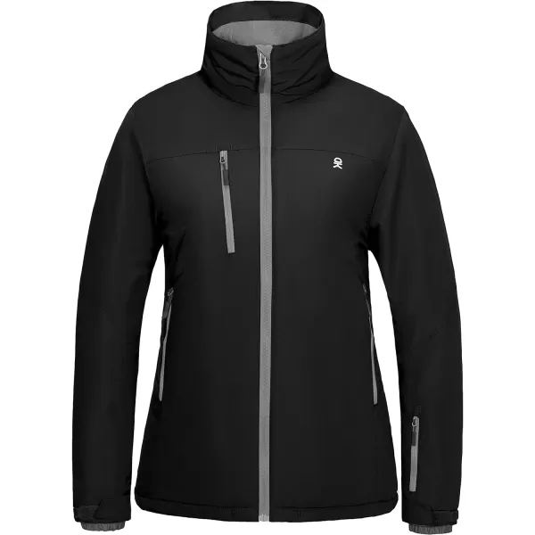 Little Donkey Andy Women's Insulated Jacket with Hood, Windproof Winter Ski Hiking Jacket, Lightweight and Water-Repellent