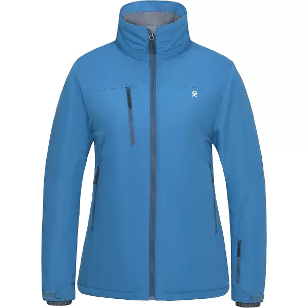 Little Donkey Andy Women's Insulated Jacket with Hood, Windproof Winter Ski Hiking Jacket, Lightweight and Water-Repellent