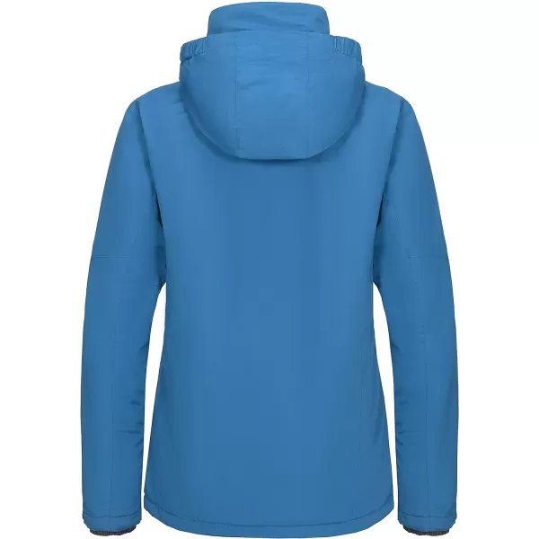 Little Donkey Andy Women's Insulated Jacket with Hood, Windproof Winter Ski Hiking Jacket, Lightweight and Water-Repellent
