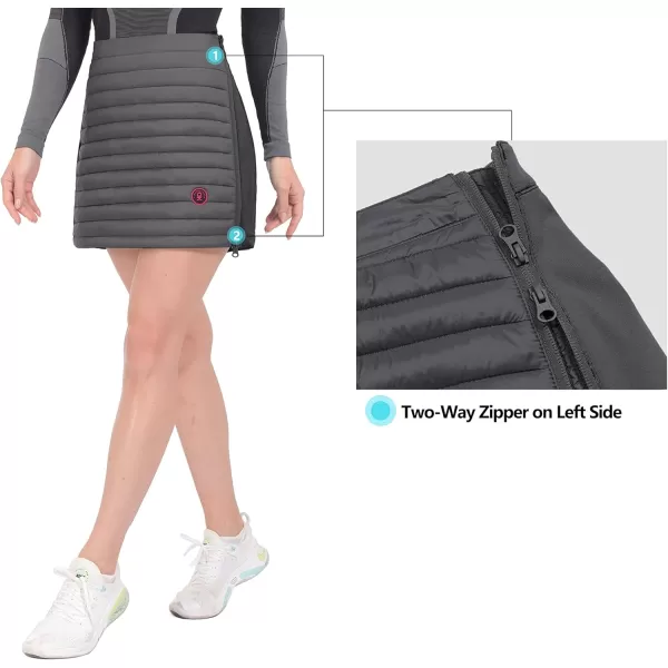 Little Donkey Andy Women's Lightweight Puffer Sport Skorts Warm Quilted Skirt Outdoors Hiking Running