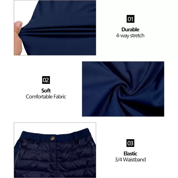 Little Donkey Andy Women's Lightweight Puffy Pants Puffer Quilted Ski Insulation Pants for Winter Snow