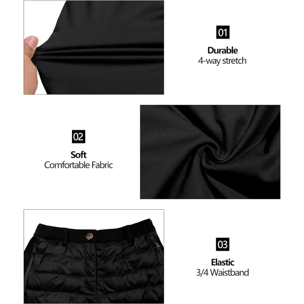 Little Donkey Andy Women's Lightweight Puffy Pants Puffer Quilted Ski Insulation Pants for Winter Snow