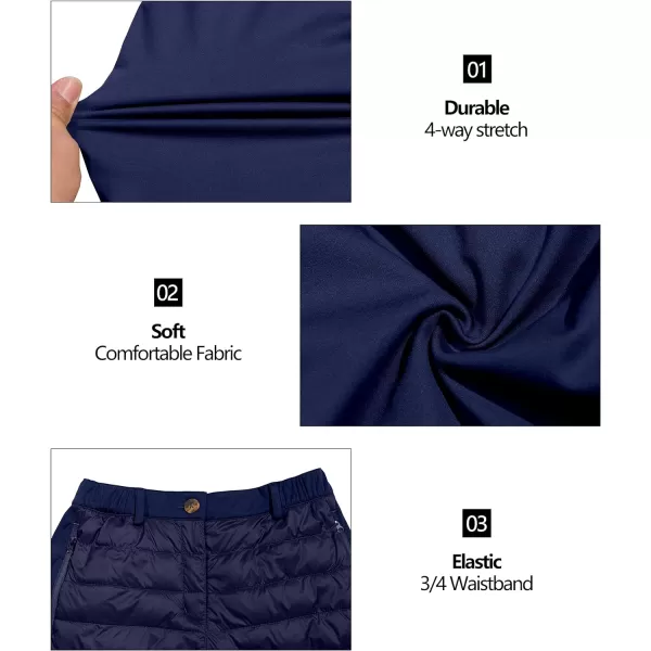 Little Donkey Andy Women's Lightweight Puffy Pants Puffer Quilted Ski Insulation Pants for Winter Snow