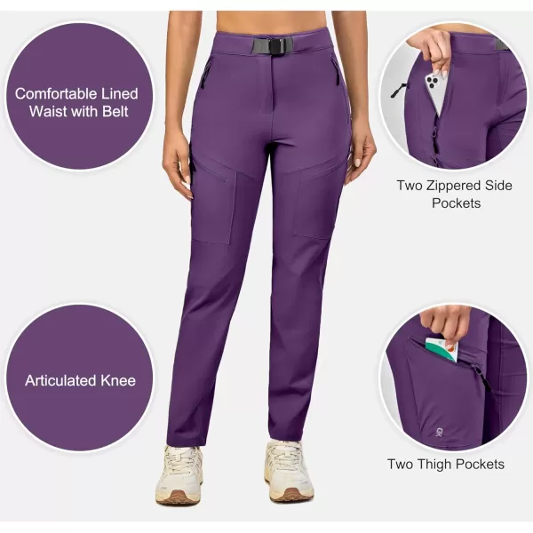 Little Donkey Andy Women's Lightweight Quick Dry Hiking Pants, UPF 50 Outdoor Pants for Work Travel, Water-Resistant