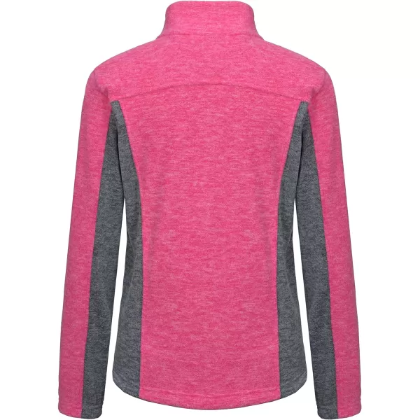 Little Donkey Andy Women's Lightweight Recycled Polar Fleece Hiking Jacket Full Zip Thermal Ski Travel Outerwear