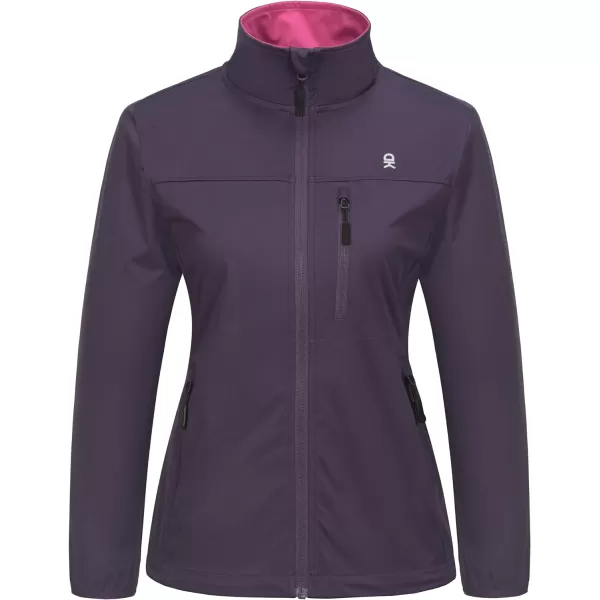 Little Donkey Andy Women's Lightweight Softshell Jacket Windbreaker for Running Travel Hiking, Windproof, Water Repellent