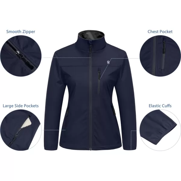 Little Donkey Andy Women's Lightweight Softshell Jacket Windbreaker for Running Travel Hiking, Windproof, Water Repellent