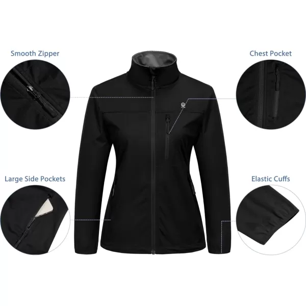 Little Donkey Andy Women's Lightweight Softshell Jacket Windbreaker for Running Travel Hiking, Windproof, Water Repellent