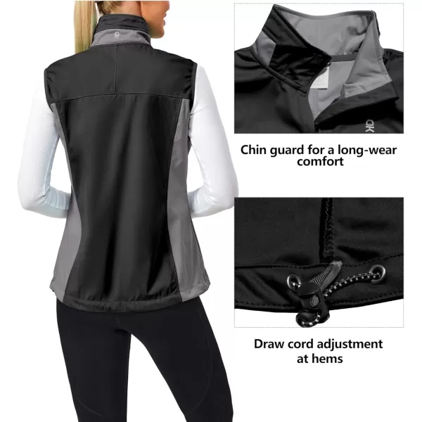 Little Donkey Andy Women's Lightweight Softshell Vest, Windproof Sleeveless Jacket for Runing, Hiking, Cycling, Golf