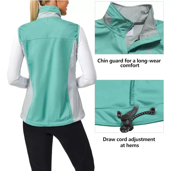 Little Donkey Andy Women's Lightweight Softshell Vest, Windproof Sleeveless Jacket for Runing, Hiking, Cycling, Golf