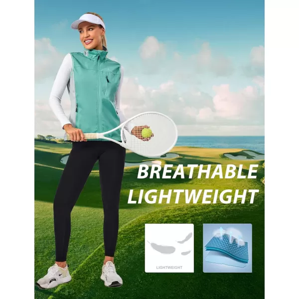 Little Donkey Andy Women's Lightweight Softshell Vest, Windproof Sleeveless Jacket for Runing, Hiking, Cycling, Golf