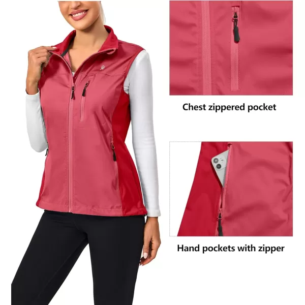 Little Donkey Andy Women's Lightweight Softshell Vest, Windproof Sleeveless Jacket for Runing, Hiking, Cycling, Golf