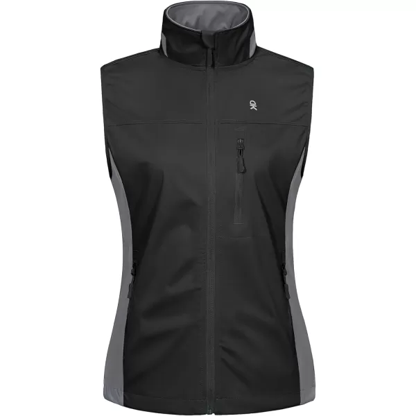 Little Donkey Andy Women's Lightweight Softshell Vest, Windproof Sleeveless Jacket for Runing, Hiking, Cycling, Golf