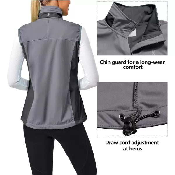 Little Donkey Andy Women's Lightweight Softshell Vest, Windproof Sleeveless Jacket for Runing, Hiking, Cycling, Golf