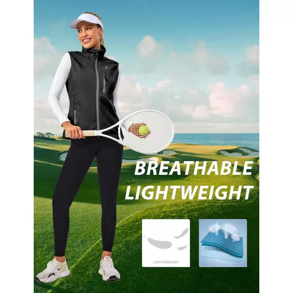 Little Donkey Andy Women's Lightweight Softshell Vest, Windproof Sleeveless Jacket for Runing, Hiking, Cycling, Golf