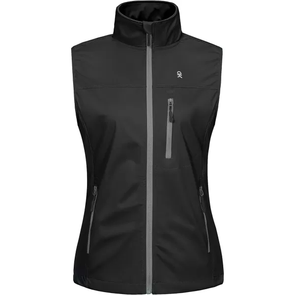 Little Donkey Andy Women's Lightweight Softshell Vest, Windproof Sleeveless Jacket for Runing, Hiking, Cycling, Golf