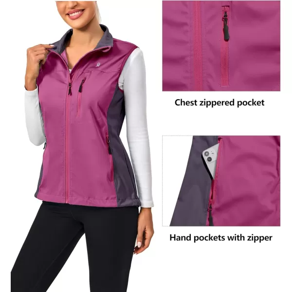Little Donkey Andy Women's Lightweight Softshell Vest, Windproof Sleeveless Jacket for Runing, Hiking, Cycling, Golf