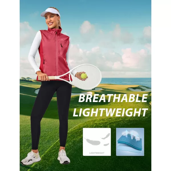 Little Donkey Andy Women's Lightweight Softshell Vest, Windproof Sleeveless Jacket for Runing, Hiking, Cycling, Golf