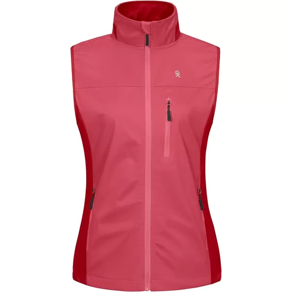 Little Donkey Andy Women's Lightweight Softshell Vest, Windproof Sleeveless Jacket for Runing, Hiking, Cycling, Golf
