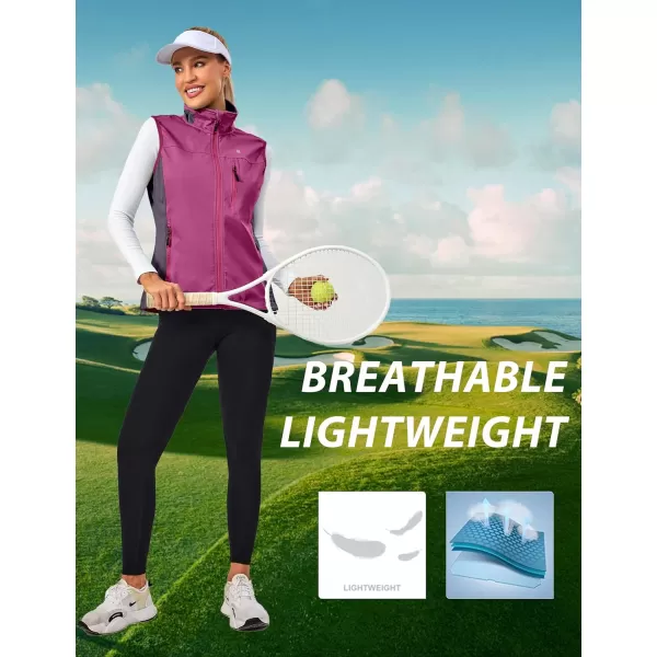 Little Donkey Andy Women's Lightweight Softshell Vest, Windproof Sleeveless Jacket for Runing, Hiking, Cycling, Golf