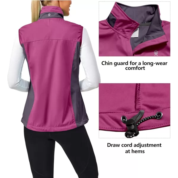 Little Donkey Andy Women's Lightweight Softshell Vest, Windproof Sleeveless Jacket for Runing, Hiking, Cycling, Golf