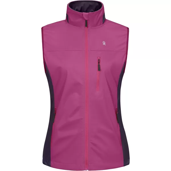 Little Donkey Andy Women's Lightweight Softshell Vest, Windproof Sleeveless Jacket for Runing, Hiking, Cycling, Golf